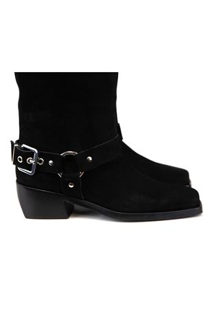 Black suede texan boots ALDO CASTAGNA | JANA1NERO